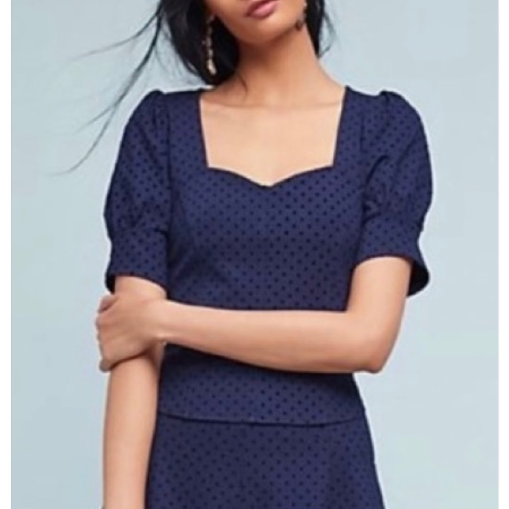 NWT Anthropologie *MAEVE* Navy *SEVIGNY* Top … Size: S